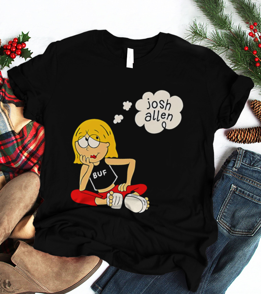 Lizzie McGuire BUF Josh Allen Dreaming Cartoon T-Shirt