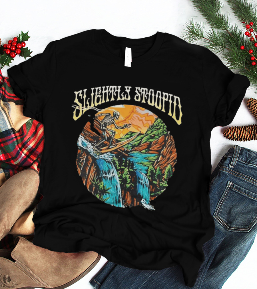 Slightly Stoopid Skeleton Surfing Red Rocks August 8 2026 T-Shirt