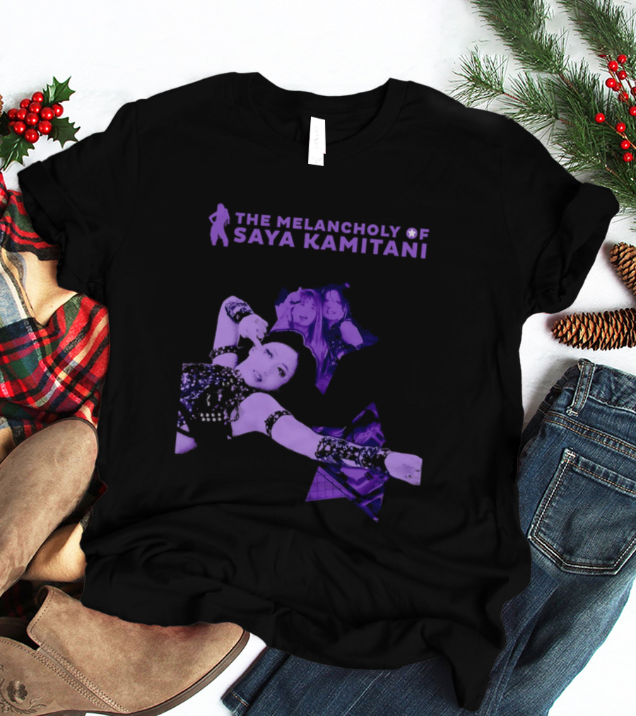 The Melancholy Of Saya Kamitani Purple Aesthetic T-Shirt