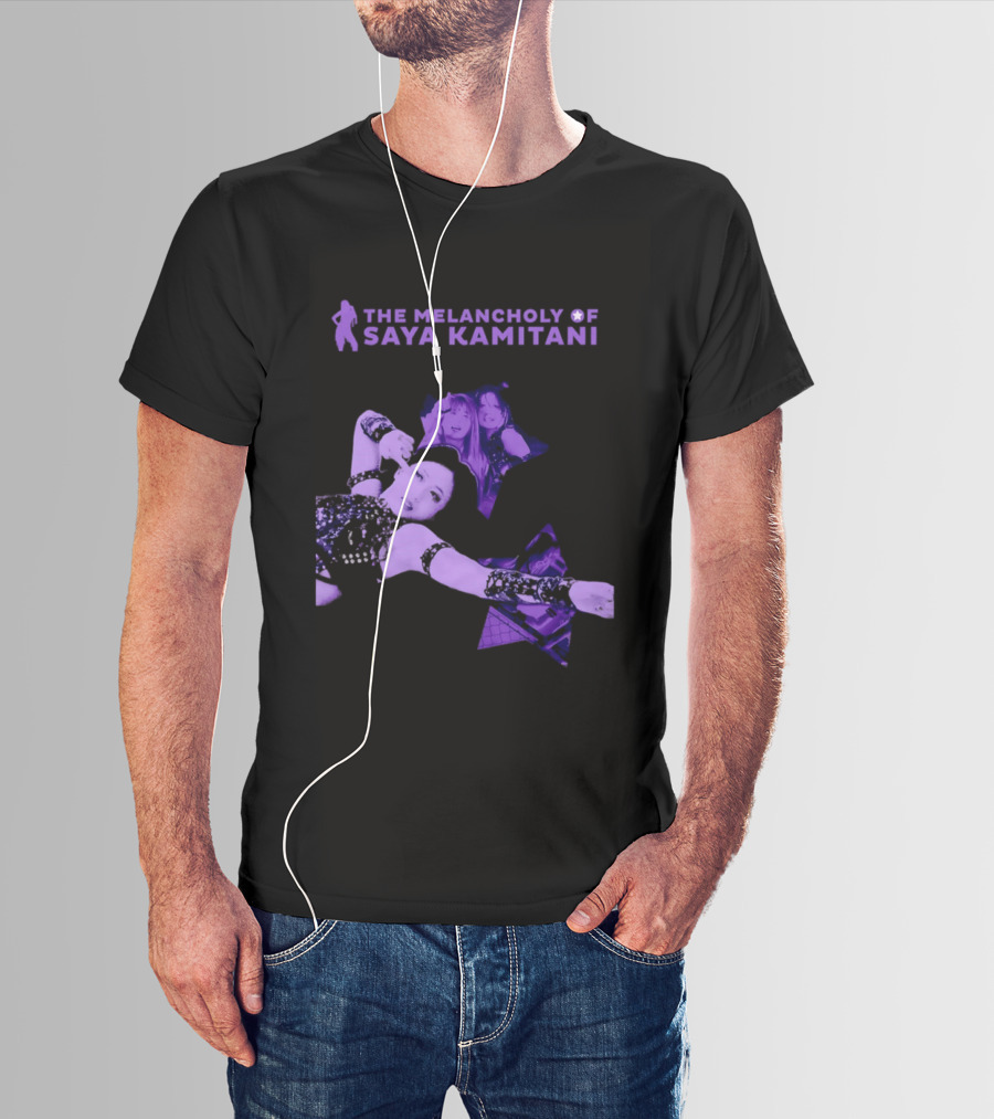 The Melancholy Of Saya Kamitani Purple Aesthetic T-Shirt