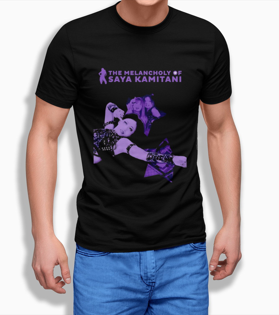 The Melancholy Of Saya Kamitani Purple Aesthetic T-Shirt