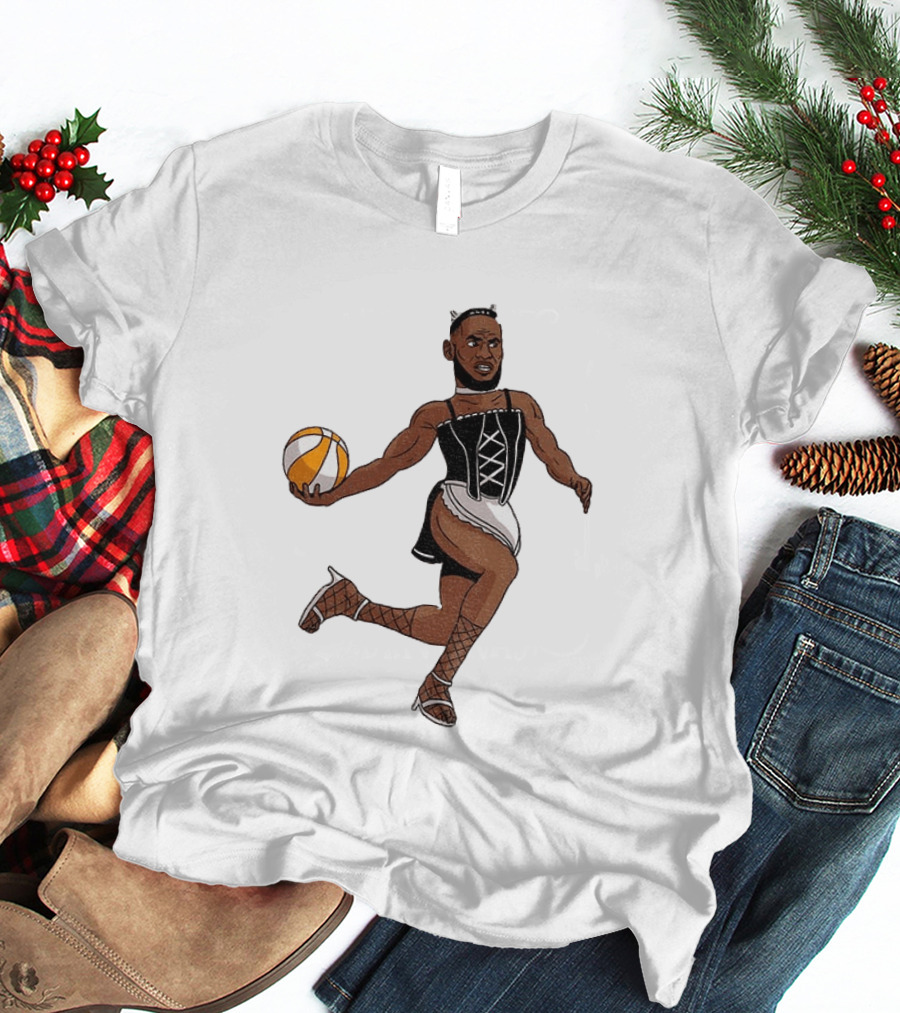 LeBron James Maid Outfit Basketball Crossover WNBA Fantasy T-Shirt