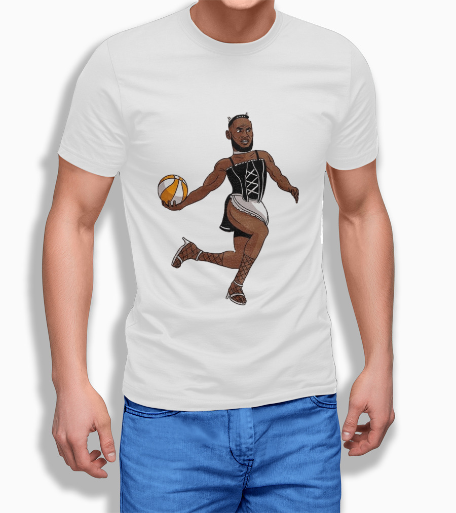 LeBron James Maid Outfit Basketball Crossover WNBA Fantasy T-Shirt