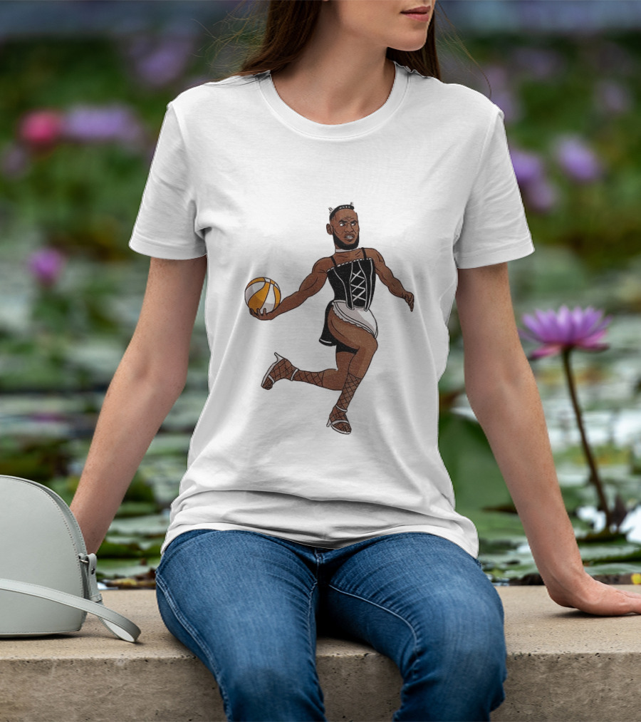 LeBron James Maid Outfit Basketball Crossover WNBA Fantasy T-Shirt