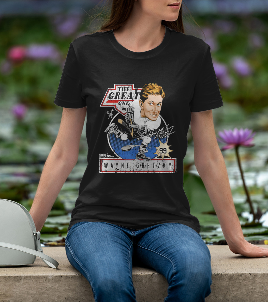 Wayne Gretzky The Great One Los Angeles Kings Caricature Bruce Stark Collection 99 T-Shirt