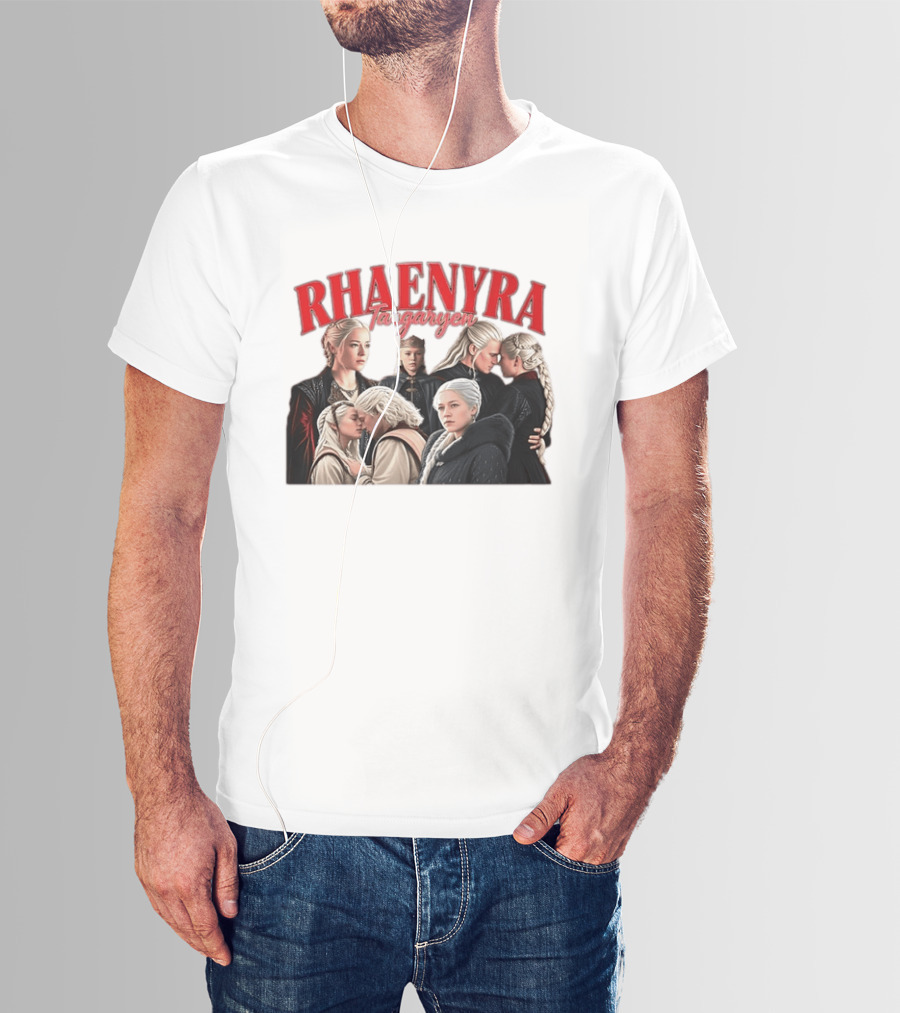 Rhaenyra Targaryen Photo Collage Bootleg Portraits T-Shirt