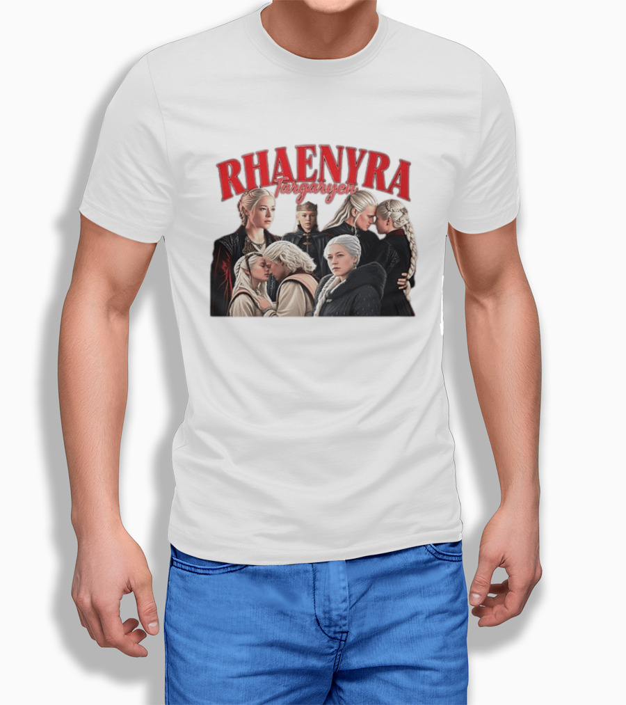 Rhaenyra Targaryen Photo Collage Bootleg Portraits T-Shirt