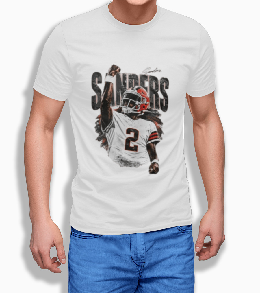 Sanders 2 Colorado Buffaloes Jersey Football Player T-Shirt
