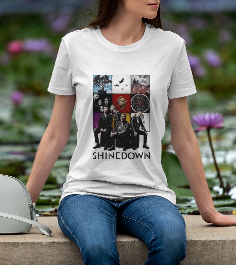 Shinedown Us And Them Album Cover Band Members Collage T-Shirt