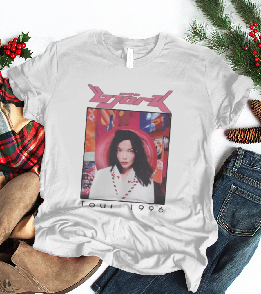 Björk Tour 1996 Post Icelandic Singer T-Shirt