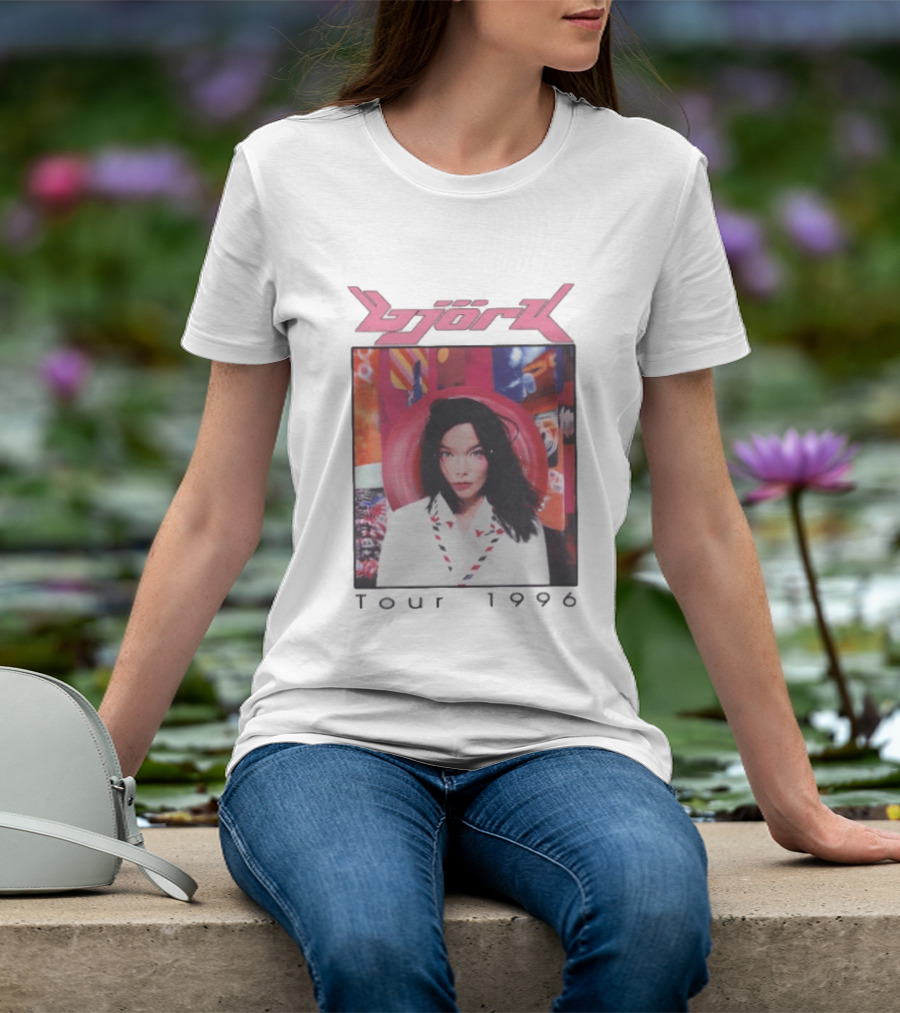 Björk Tour 1996 Post Icelandic Singer T-Shirt