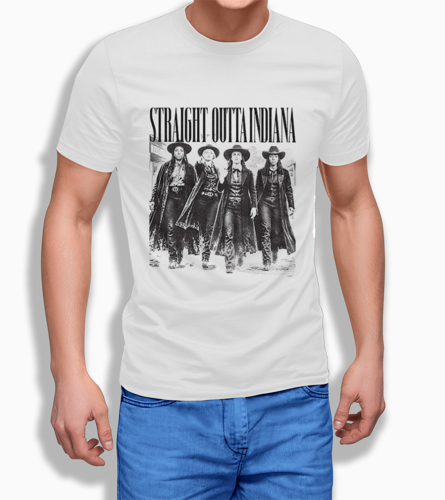 Straight Outta Indiana Cunningham Caitlin Clark Feverstone T-Shirt