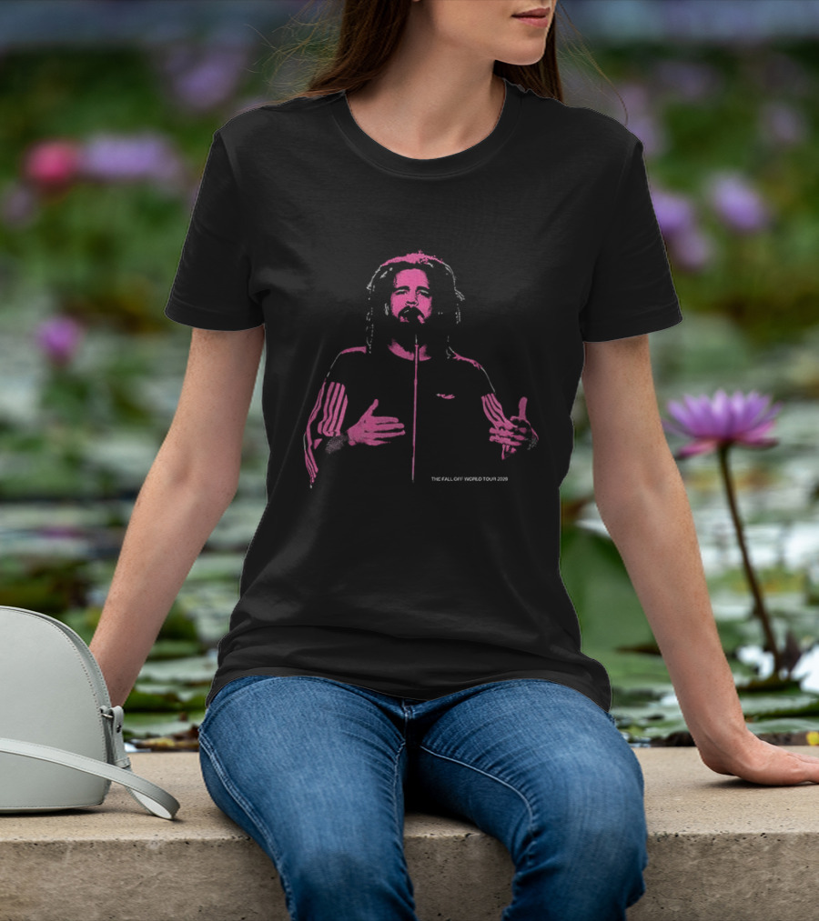 J. Cole The Fall Off World Tour 2026 Pink T-Shirt