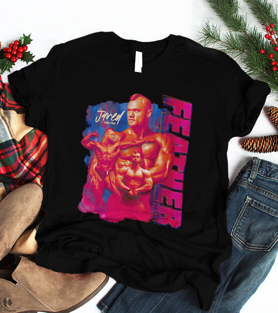 Jared Feather IFBB Pro Bodybuilding Champion Bold Visual T-Shirt