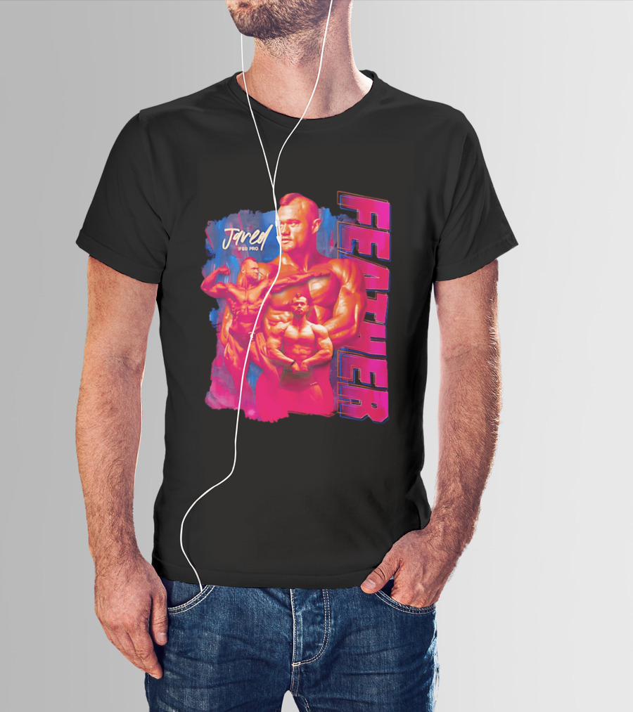 Jared Feather IFBB Pro Bodybuilding Champion Bold Visual T-Shirt