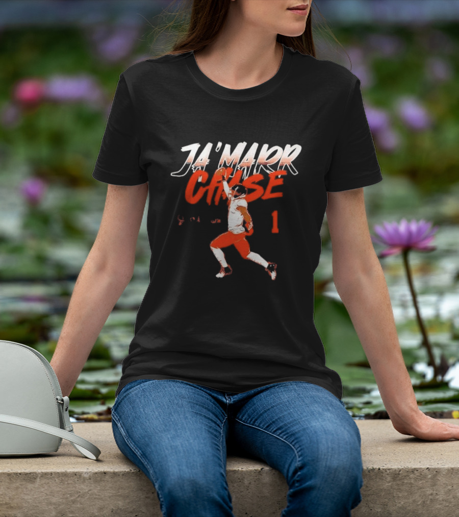 Cincinnati Bengals Ja'Marr Chase One Handed Catch 1 Receiver T-Shirt