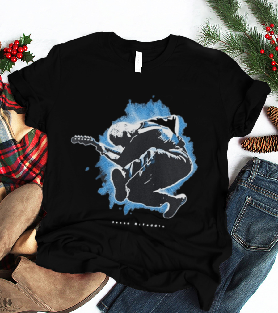 Jesse Mcfaddin Guitarist Blue Splash T-Shirt