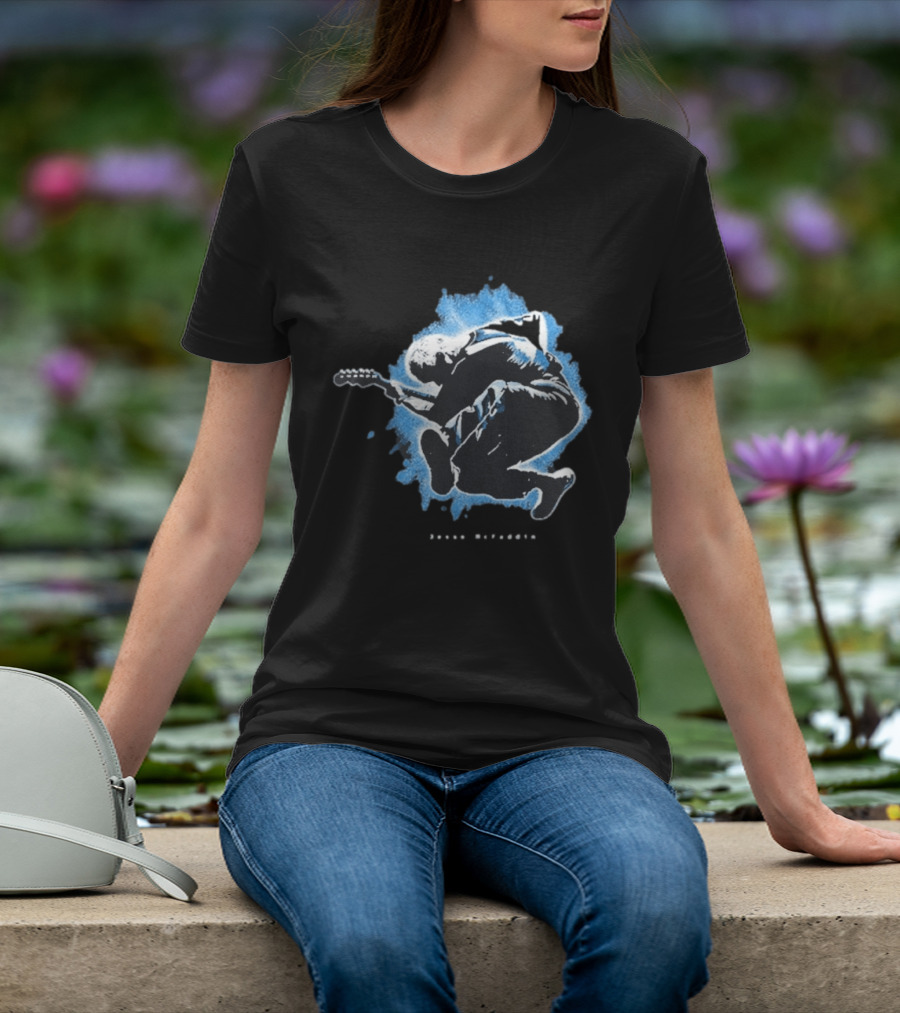 Jesse Mcfaddin Guitarist Blue Splash T-Shirt