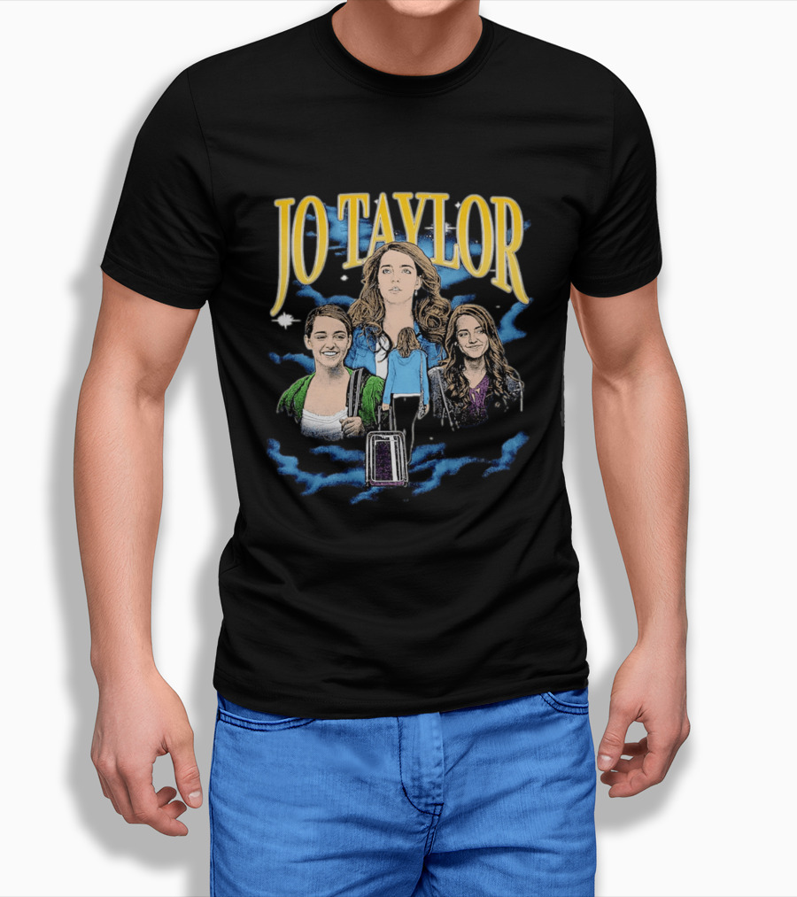 Jo Taylor Collage With Scenes And Luggage T-Shirt