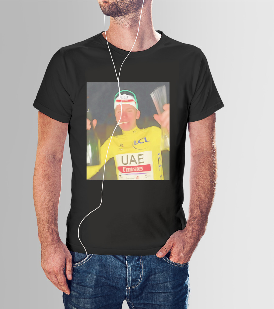 UAE Emirates LCL Tour De France Winner Celebrating T-Shirt