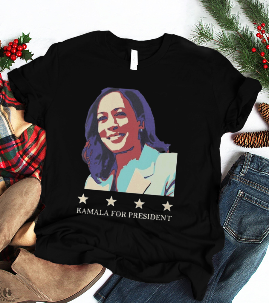 Kamala For President Pop Political Four Star T-Shirt