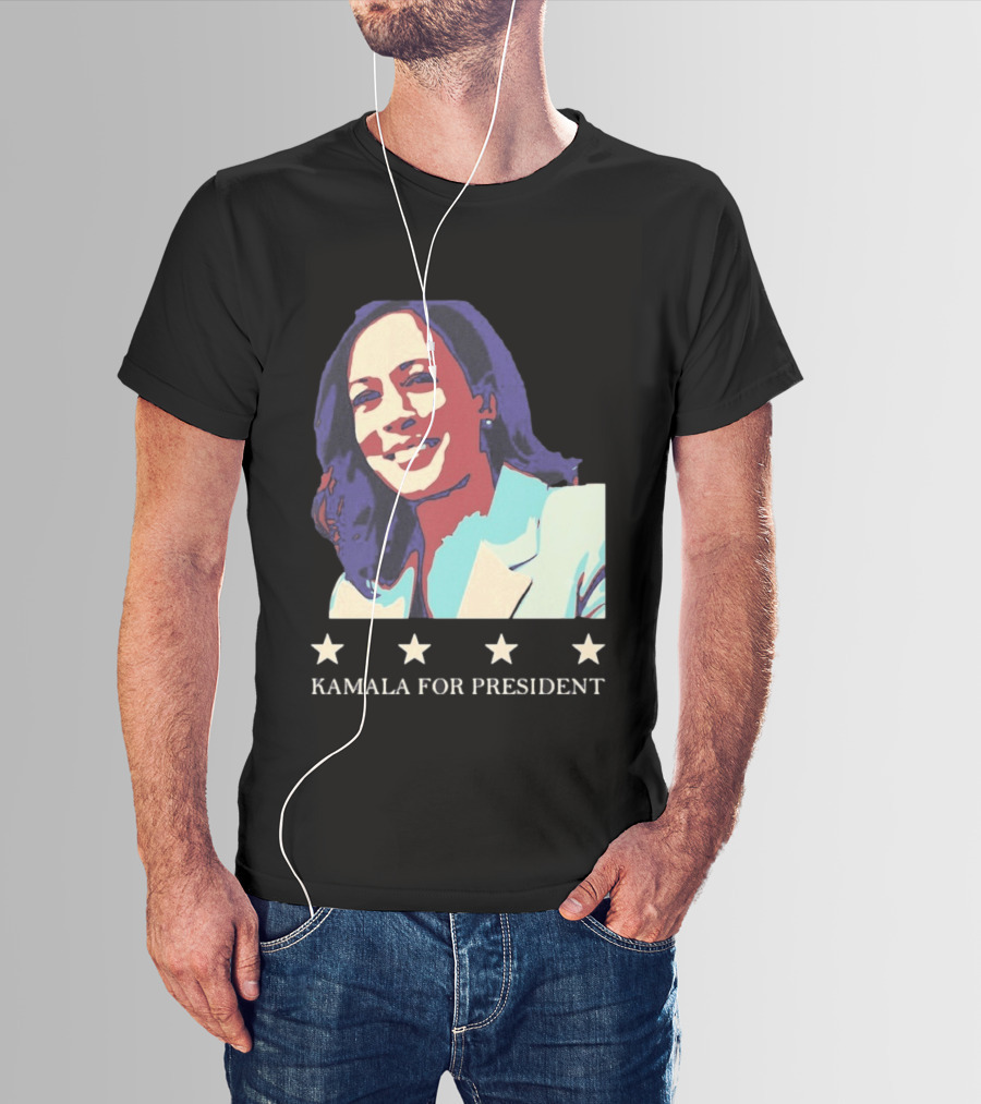 Kamala For President Pop Political Four Star T-Shirt