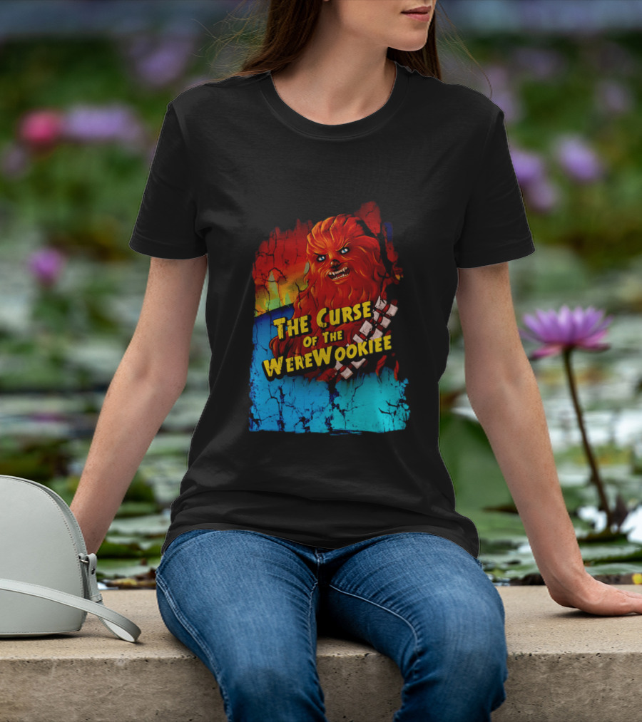 The Curse Of The WereWookiee Retro Horror Monster Mashup T-Shirt