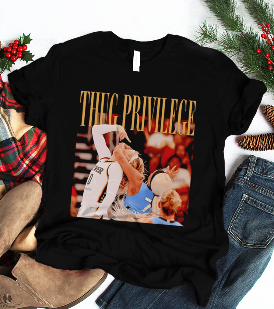 Thug Privilege Sophie Cunningham Basketball Action T-Shirt