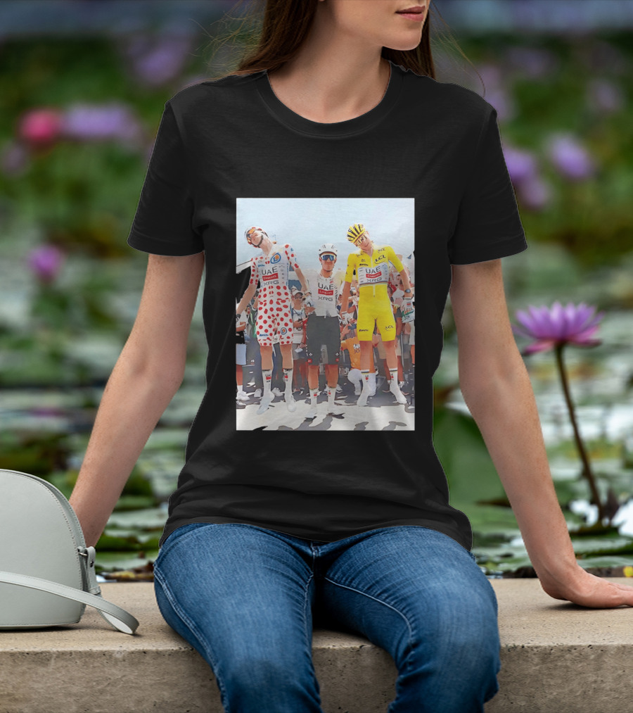UAE Team Emirates XRG Sponsors Tour De France Cycling Jerseys T-Shirt