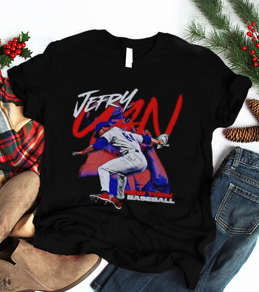 Jefry Yan New York Baseball Bootleg Pitcher Action Photo T-Shirt