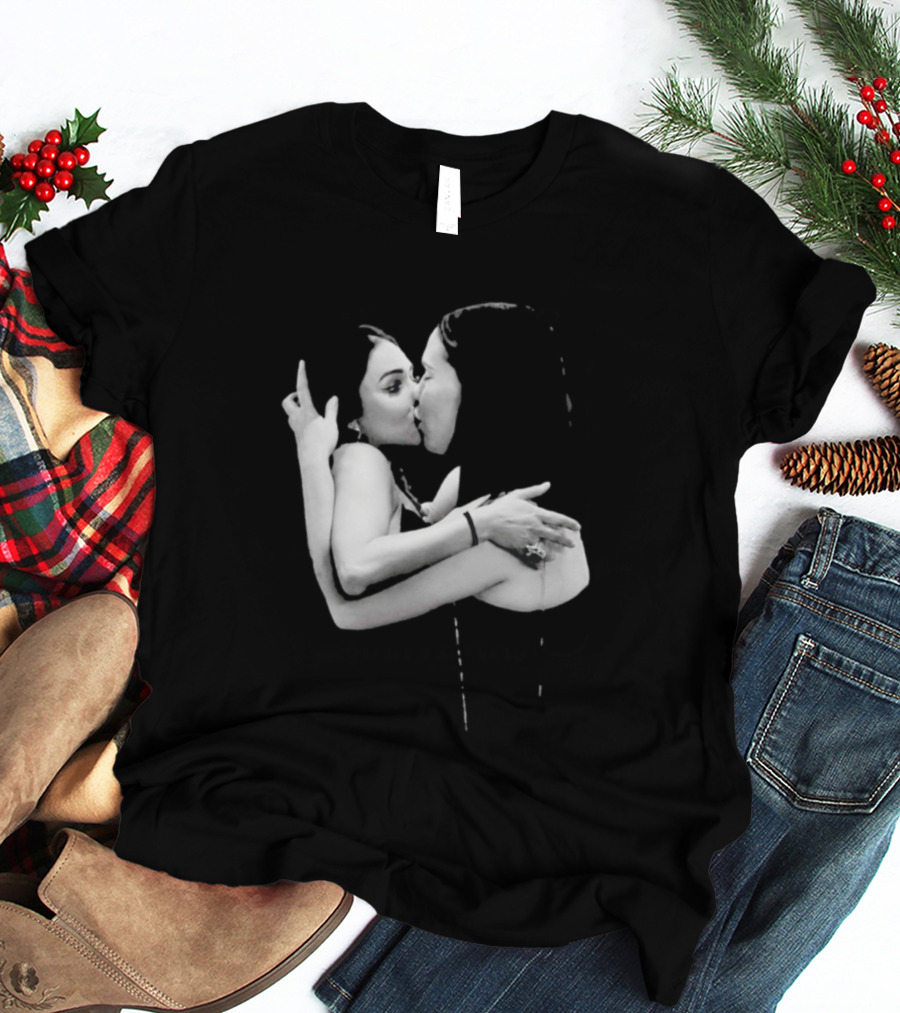 Nikita Rawal Viral Kiss Romantic Embrace T-Shirt