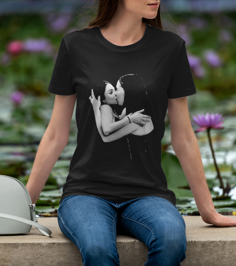 Nikita Rawal Viral Kiss Romantic Embrace T-Shirt