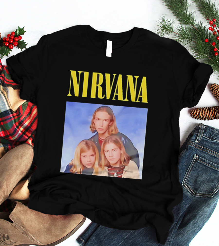 Nirvana Hanson Trio Blue Cloud Bootleg T-Shirt