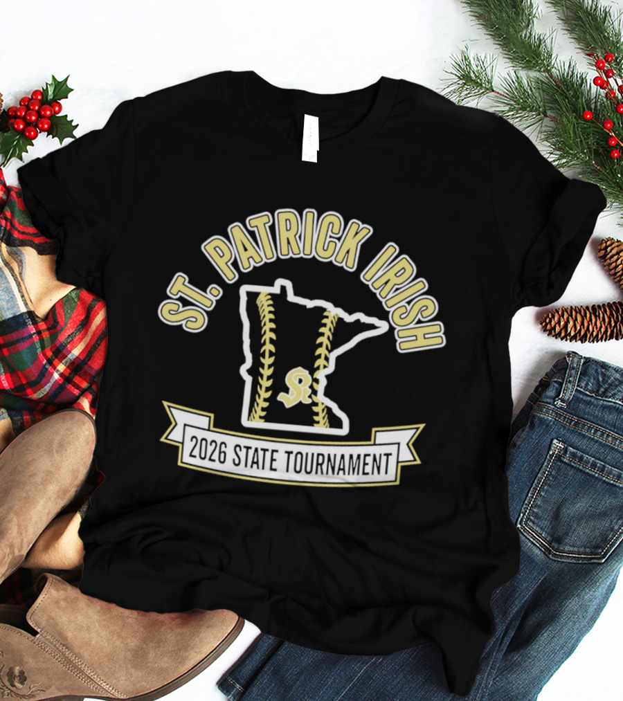 St. Patrick Irish Minnesota 2026 State Tournament Softball T-Shirt