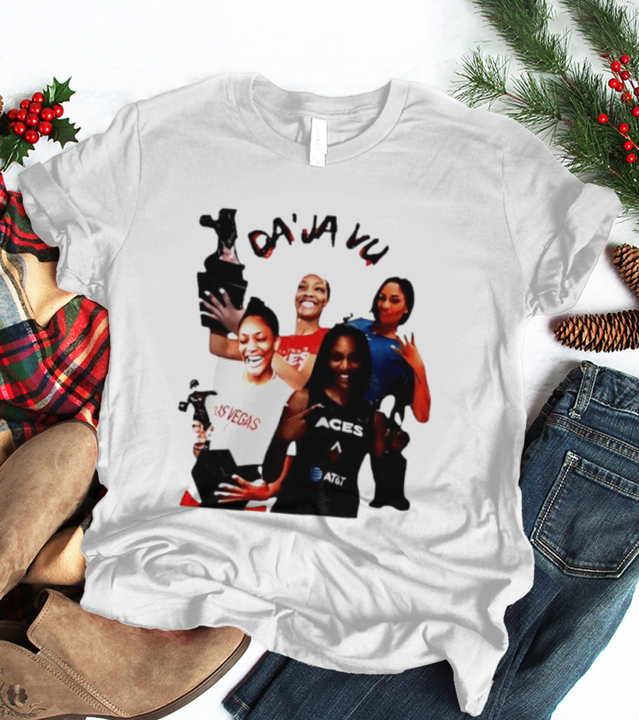 Aja Wilson DA'JA Vu Las Vegas Aces 4X MVP WNBA Legend T-Shirt
