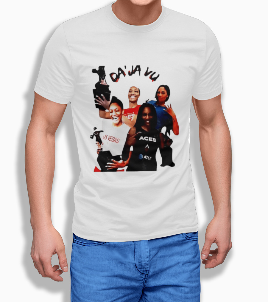 Aja Wilson DA'JA Vu Las Vegas Aces 4X MVP WNBA Legend T-Shirt