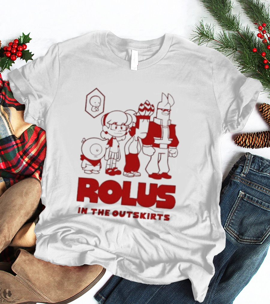 ROLUS In The Outskirts Cartoon Characters Lineup T-Shirt
