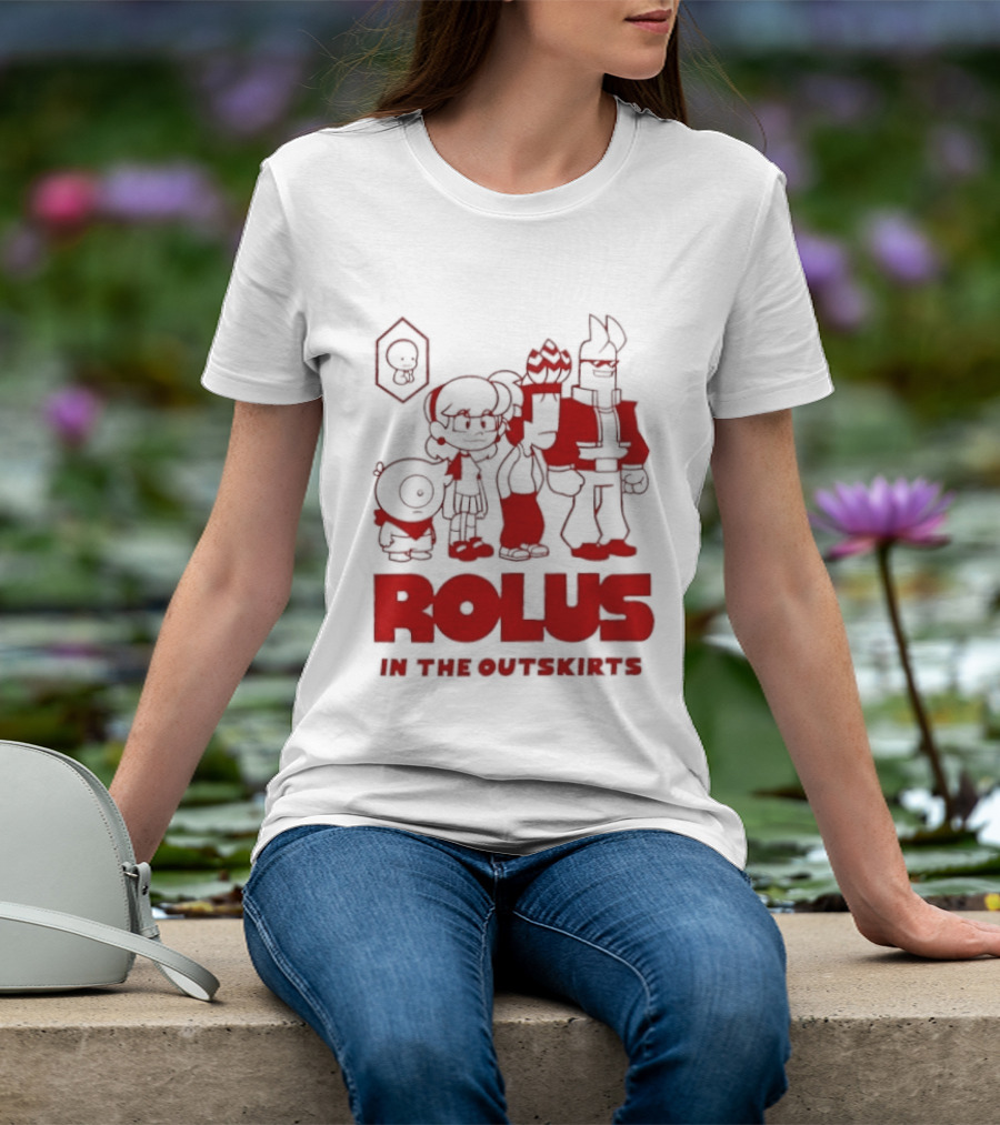 ROLUS In The Outskirts Cartoon Characters Lineup T-Shirt
