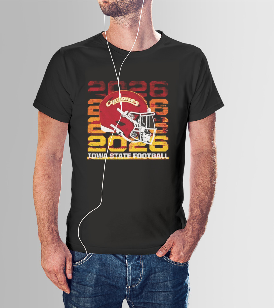 Cyclones Helmet 2026 Iowa State Football Gameday T-Shirt