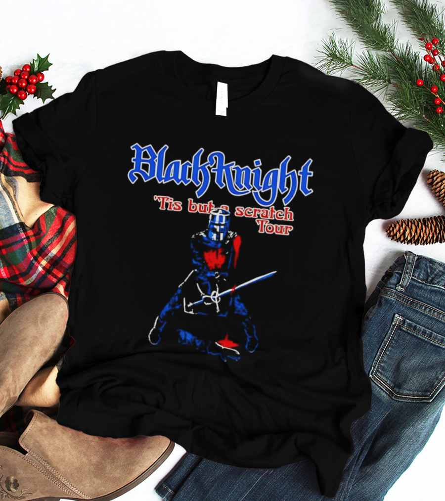 Black Knight Tis But A Scratch Tour Monty Python Comedy T-Shirt