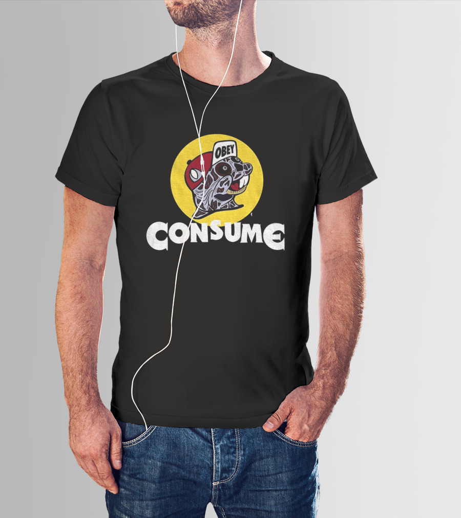 Buc Ee's Obey Consume Graphic With Freddy Krueger T-Shirt