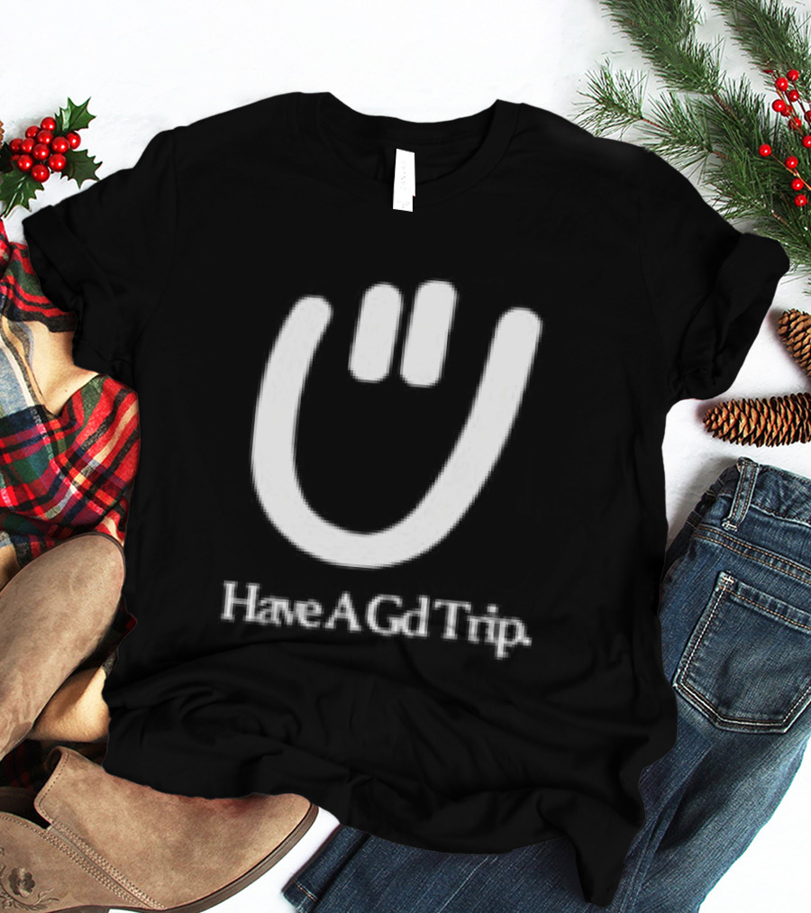 Have A Gd Trip Lemons Washed Smiley Face T-Shirt