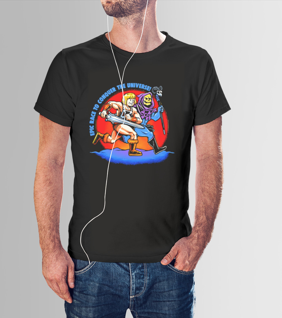 He Man And Skeletor Race To Conquer The Universe Masters Of The Universe T-Shirt