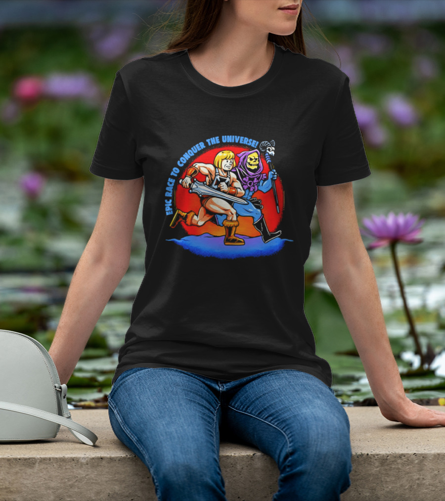 He Man And Skeletor Race To Conquer The Universe Masters Of The Universe T-Shirt