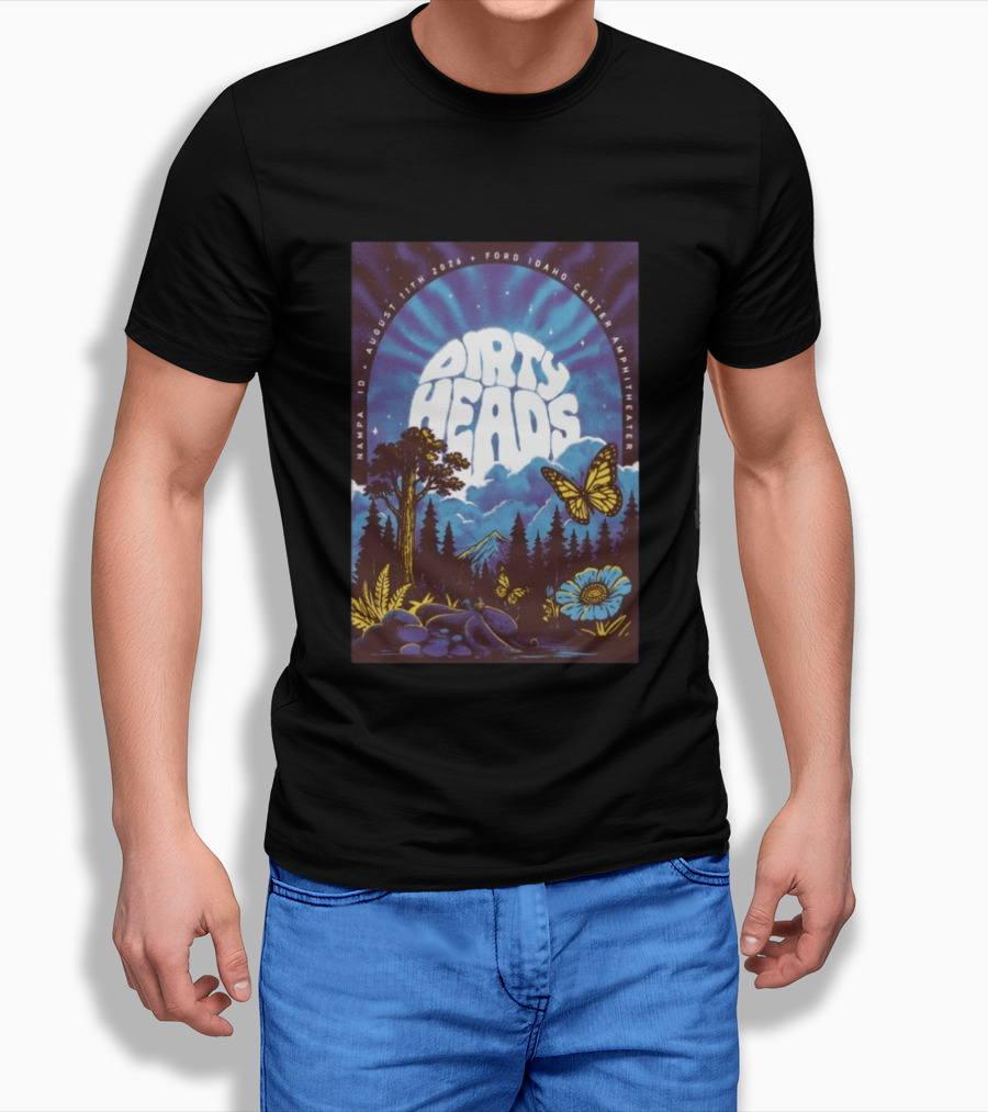 Dirty Heads August 11 2026 Nampa ID Ford Idaho Center Amphitheater Tour T-Shirt