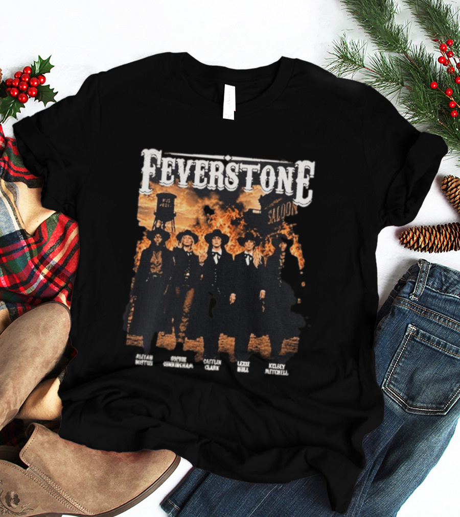 Feverstone Fever Saloon Fire Western Group T-Shirt