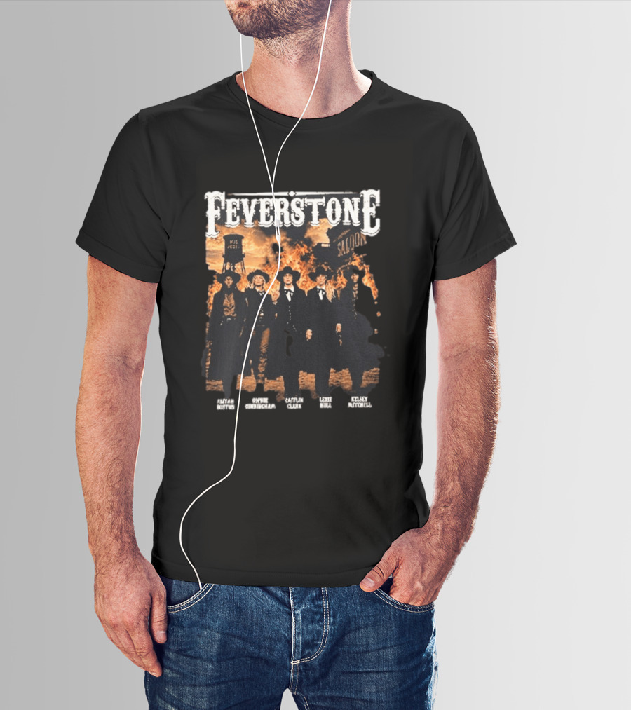 Feverstone Fever Saloon Fire Western Group T-Shirt