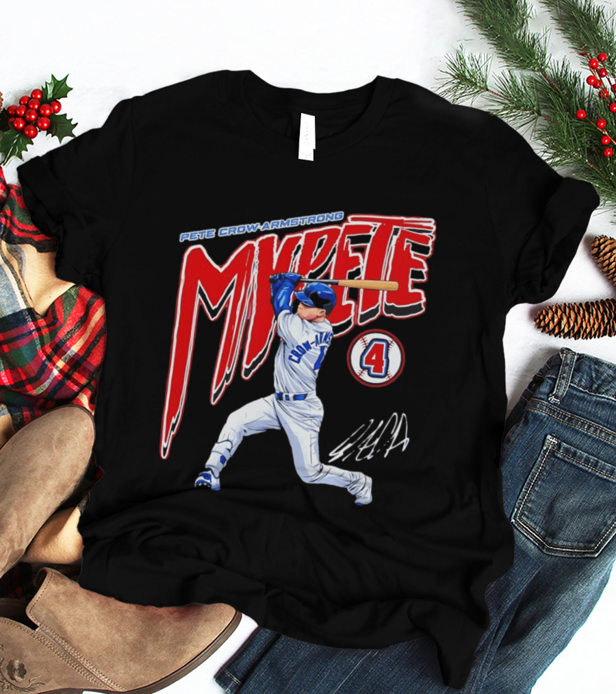 Pete Crow Armstrong MVPete Chicago Cubs Baseball Number 4 T-Shirt