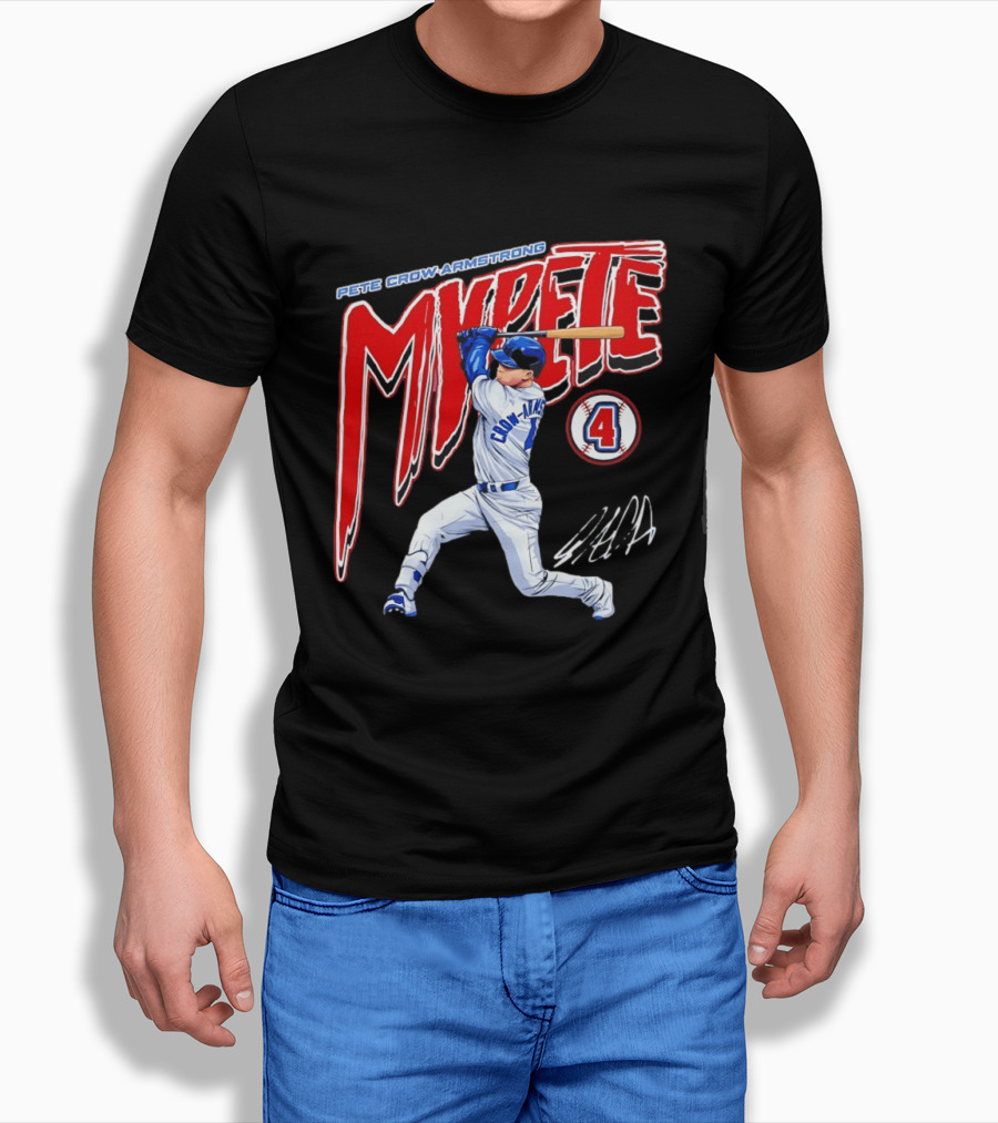 Pete Crow Armstrong MVPete Chicago Cubs Baseball Number 4 T-Shirt