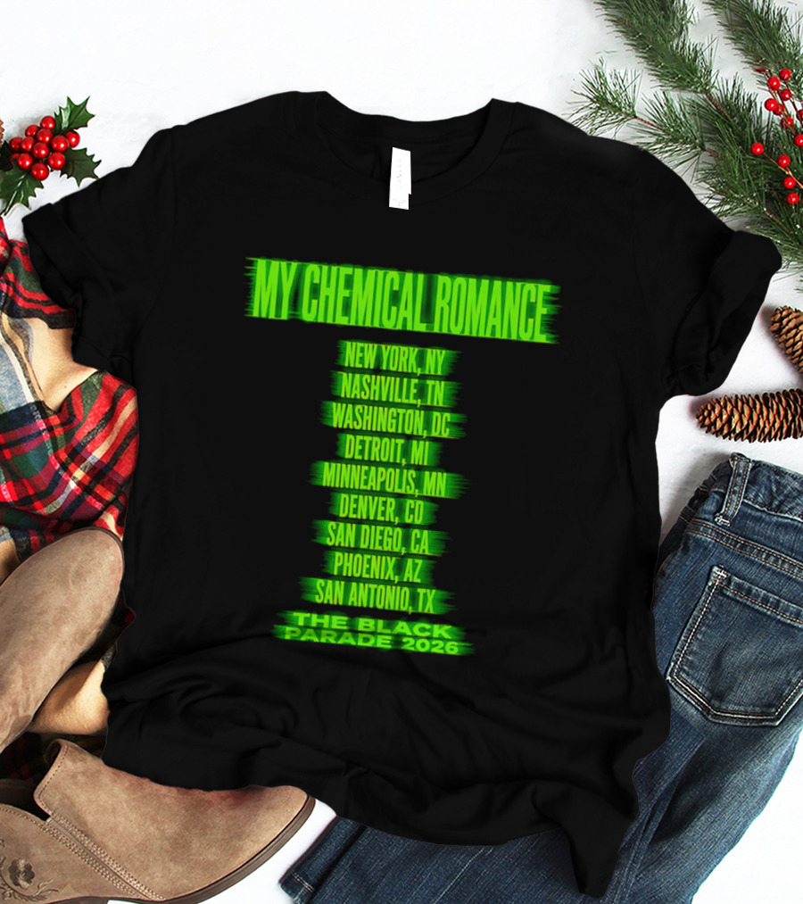 My Chemical Romance The Black Parade 2026 Nashville TN Tour Dates T-Shirt